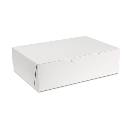 Southern Champion SCT, Tuck-Top Bakery Boxes, 14w X 10d X 4h, White, 100PK 1025